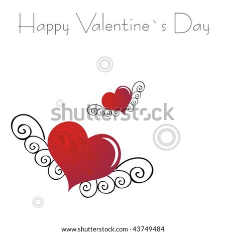 Heart Valentines Day background