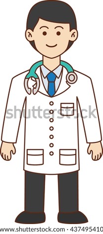 Doctor doodle cartoon