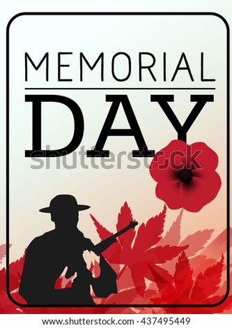 Memorial Day card in vector format.