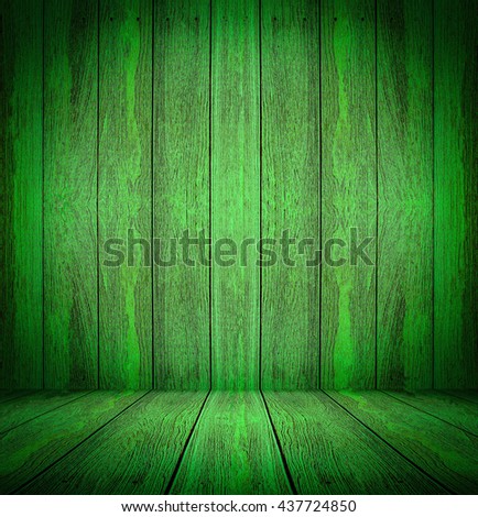 Abstract old green wooden texture background.