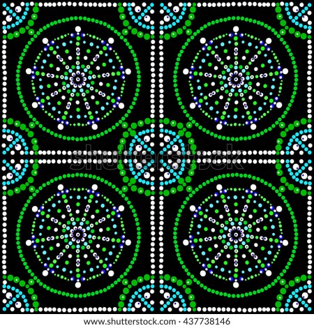 Mosaic vector. Dot pattern.