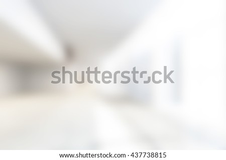 Abstract White Blur Interior Of background