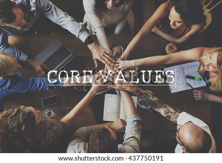 Core Values Ideology Principles Purpose Moral Policy Concept Royalty-Free Stock Photo #437750191