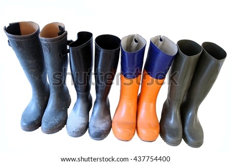 Varios boots for rainy weather and more
