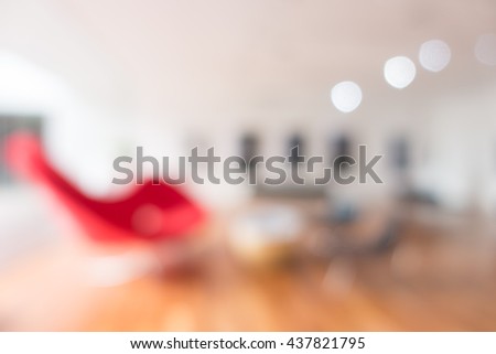 Abstract blur empty room interior for background