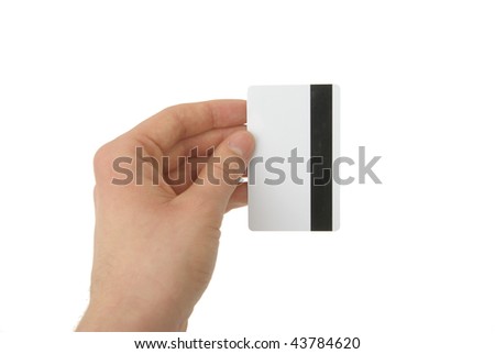 photo of blank magnetic card