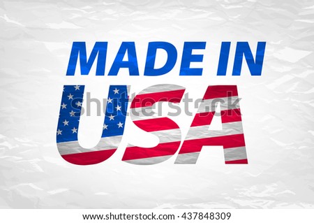 Vector Made in the USA logo vector art