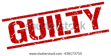 guilty stamp.stamp.sign.guilty. Royalty-Free Stock Photo #438173710