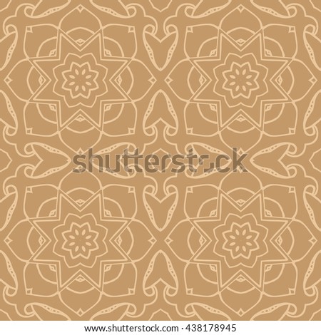 Mandala seamless pattern. Ethnic abstract decorative floral ornament. Hand drawn background. Islam, Arabic, Indian, turkish, pakistan, chinese, ottoman motifs. Background texture.