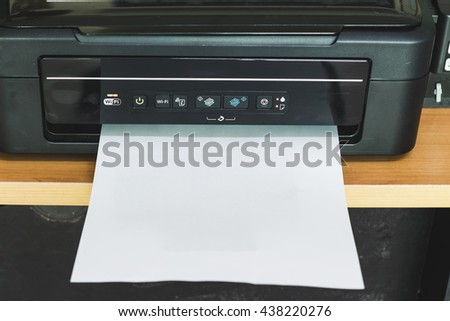 printer with paper