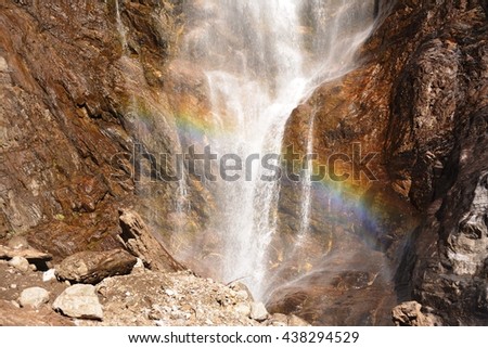 falls and its love rainbow