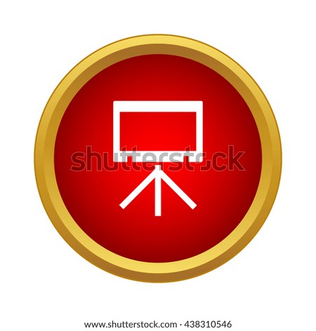 Presentation icon, simple style