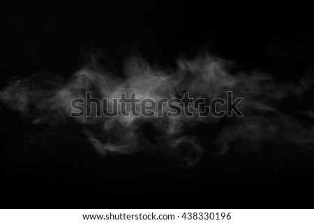 Background of abstract grey color smoke on dark background Royalty-Free Stock Photo #438330196