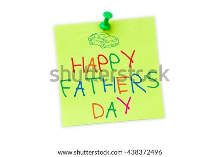 Word happy fathers day on white background against white background with vignette