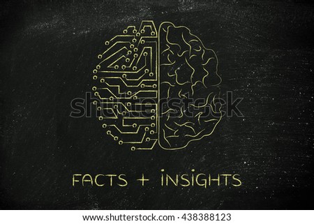 facts plus insights: artificial intelligence and human brain comparison design