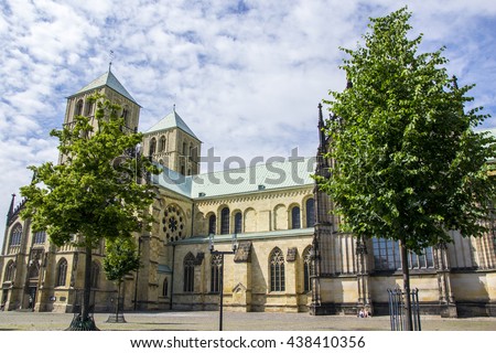 St.-Paulus-Dom  CHURCHES ,Chris Church in munster germany Royalty-Free Stock Photo #438410356