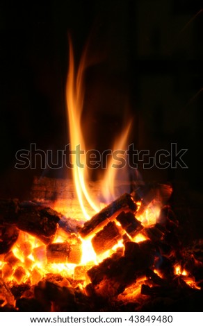Two flames Royalty-Free Stock Photo #43849480