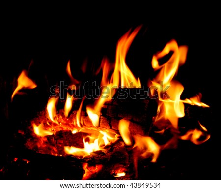 Dark flames Royalty-Free Stock Photo #43849534