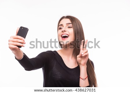 Selfie, Beautiful girl taken pictures of her self,