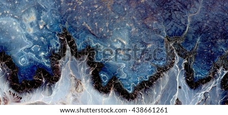 Starry Night, tribute to Van Gogh, abstract photography of the deserts of Africa from the air. aerial view of desert landscapes, Genre: Abstract Naturalism, from the abstract to the figurative, 