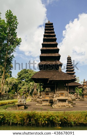 Pagodas in Garden, Indonesia Royalty-Free Stock Photo #438678091
