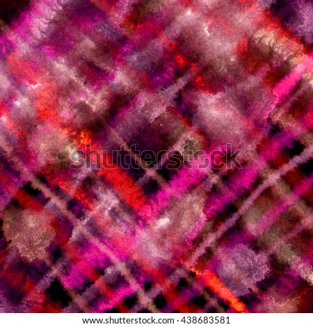 red checkered watercolor background