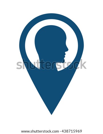 Man person design. Male and button icon. vector graphic