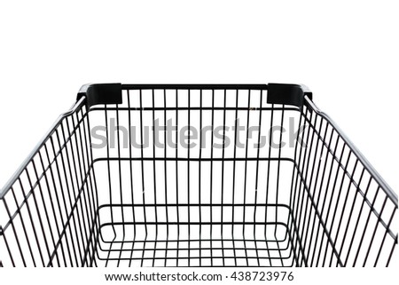 Shopping car isolate on white background .cilping path.