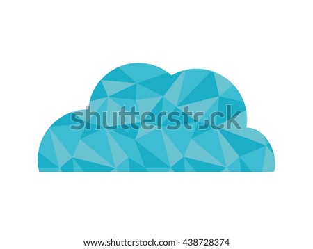 cloud design. isolated weather icon. vector graphic