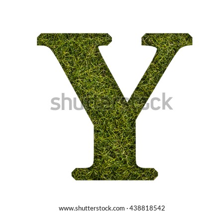 Font set artificial grass