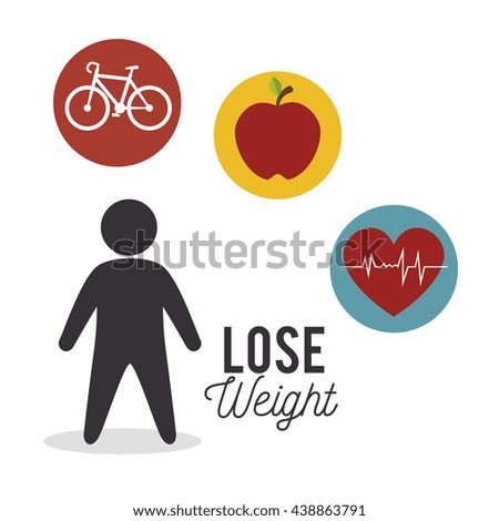 lose weight design, vector illustration eps10 graphic 