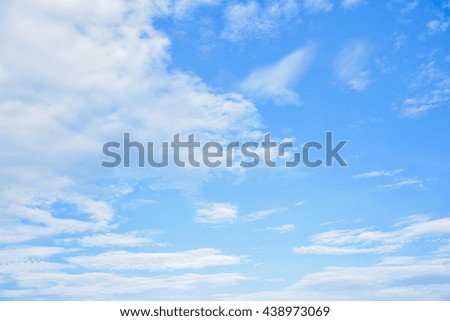 Beautiful sky and white clouds