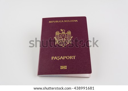 Passport Moldova closeup