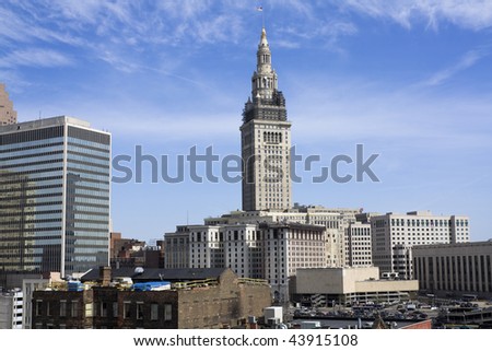 Landmark of Downtown Cleveland, Ohio.
