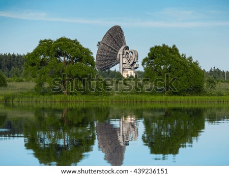 Scientific Space Research with a Radio Telescope