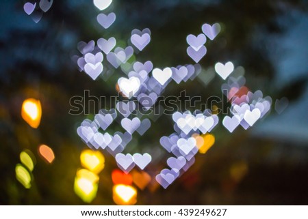 Abstract background of defocused lights