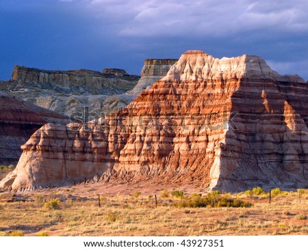 Sedimentary Rock Cliffs Royalty-Free Stock Photo #43927351