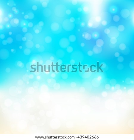 Bokeh effect. New year wallpapers glowing lights. Christmas background with blur. Abstract defocused backdrop. Raster illustration.

