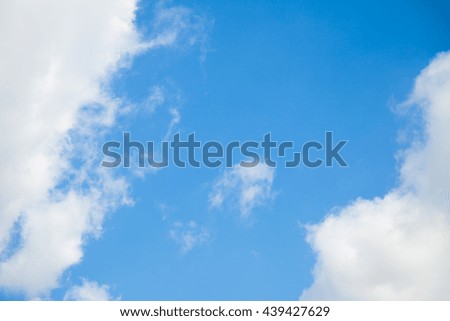 blue sky with cloud, concept of hope, new start, Fresh