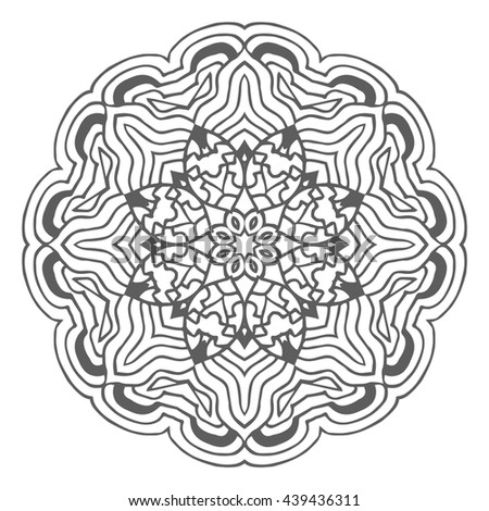Hand drawn mandalas. Decorative elements. Vector illustration. Islam, Arabic, Indian, turkish, pakistan, chinese, ottoman motifs