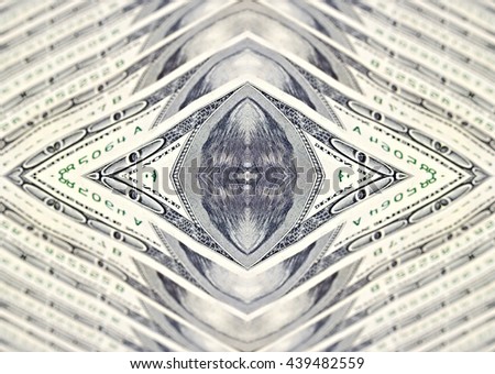 Background from a variety of hundred-dollar bills. Money money. Dollars background. Counterfeit money. Kaleidoscope.
