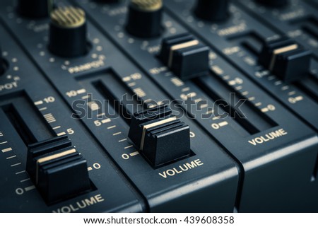 Recording mixer Royalty-Free Stock Photo #439608358