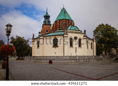 Cathedral Basilica of the Assumption of the Blessed Virgin Mary and St. Adalbert is a Gothic cathedral in Gniezno, Poland.