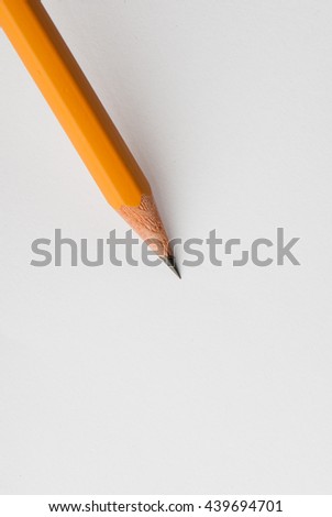 pencil isolated on a white background. Studio. Picture.