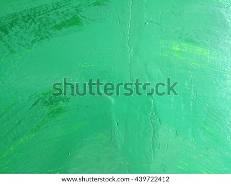 Green concrete crack wall texture background