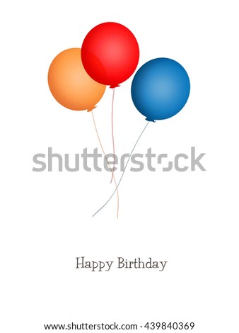 Balloons - Happy Birthday