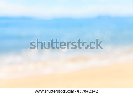 Blur beautiful beach