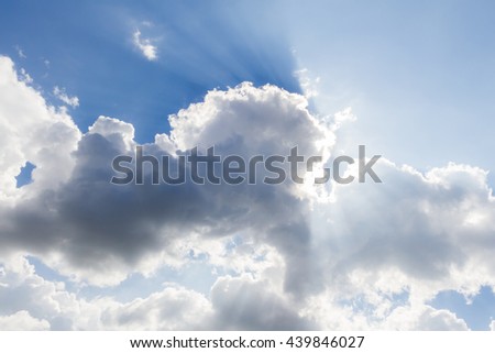 Blue sky and clouds  background