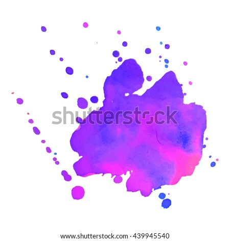 Abstract watercolor colorful gradient background. Vector illustration. Grunge texture for cards and flyers design. A model for the creation of digital brushes