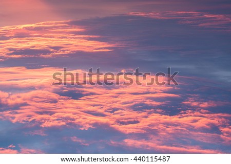 sunset time - cloud sky before the rain